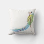 熱帯水彩画の鳥 クッション (裏面)