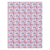 熱帯水彩画パターン テーブルクロス (正面)