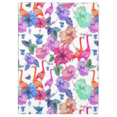 熱帯水彩画パターン|モノグラム クリップボード (裏面)