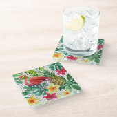 熱帯水彩画 ガラスコースター (アングル)