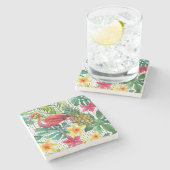 熱帯水彩画 ストーンコースター (横)