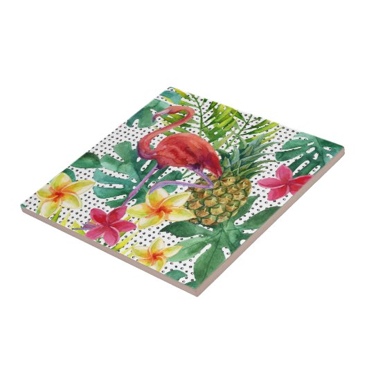 熱帯水彩画 タイル (側面)