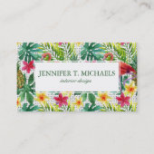熱帯水彩画 名刺 (正面)