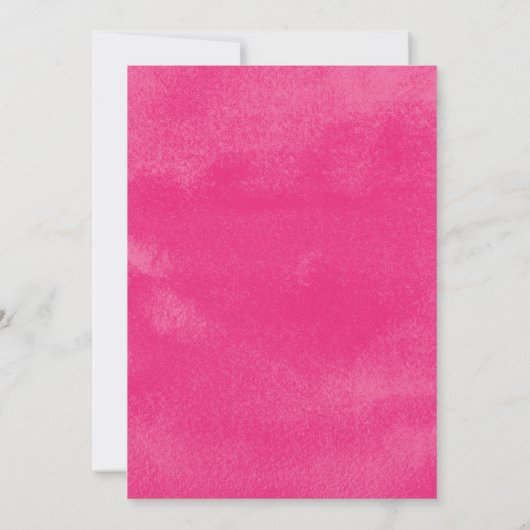 熱帯水彩葉結婚式招待状 招待状 (裏面)