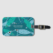 熱帯水泳魚カスタマイズ型 ラゲッジタグ (正面横)