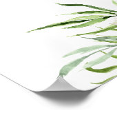 熱帯水色のフローラバビースシャワーへようこそ ポスター (角)