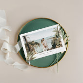 熱帯水色のヤシの木結婚の写真 ゲストブック