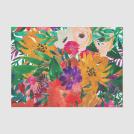 熱帯水色の花の切り離し 薄葉紙