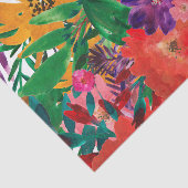 熱帯水色の花の切り離し 薄葉紙 (詳細)