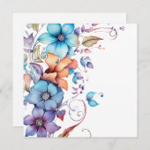 熱帯水色の装飾花 (正面/裏面)