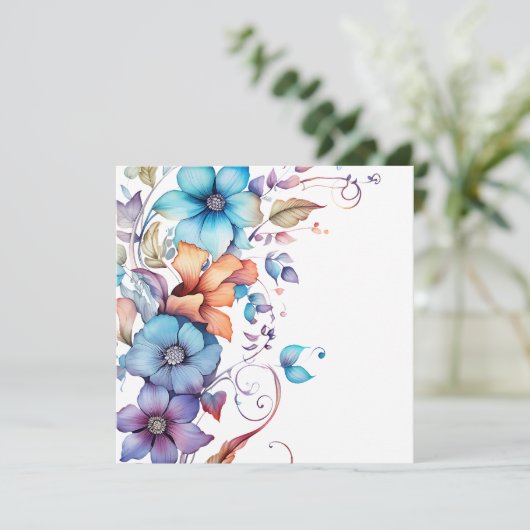 熱帯水色の装飾花 (スタンド正面)