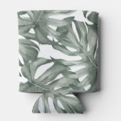 熱帯水色オアシスモダンパタ葉ーン 缶クーラー (裏面)