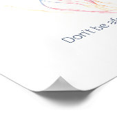 熱帯水色クラゲやる気を起こさせる ポスター (角)