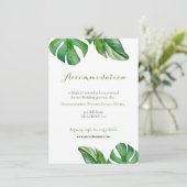 熱帯水色グリーンモンステラ葉結婚ズ (スタンド正面)