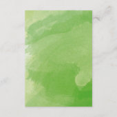 熱帯水色グリーンモンステラ葉 エンクロージャーカード (裏面)