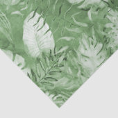 熱帯水色グリーン葉 薄葉紙 (詳細)