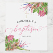 熱帯水色バプテスマ ワインラベル (シングルラベル)