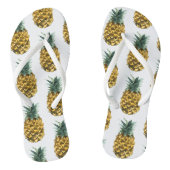 熱帯水色パイナップルシームレスパターン ビーチサンダル (ソール)