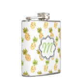 熱帯水色パイナップルパターン フラスク (右)