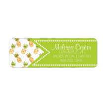 熱帯水色パイナップルパターン