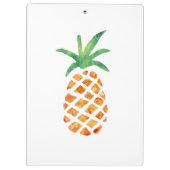 熱帯水色パイナップルパーソナライズされた クリップボード (裏面)