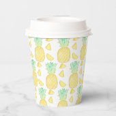 熱帯水色パイナップル 紙コップ (裏面)