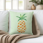 熱帯水色パイナップル |緑 クッション