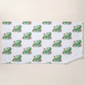 熱帯水色ビーチタオル ビーチタオル (正面)