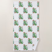 熱帯水色ビーチタオル ビーチタオル (正面)