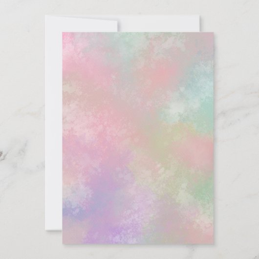 熱帯水色フローラ 招待状 (裏面)