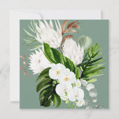 熱帯水色ブライダルシャワーバイメール 招待状 (裏面)