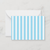 熱帯水色ブルーフラミンゴ ノートカード (裏面)