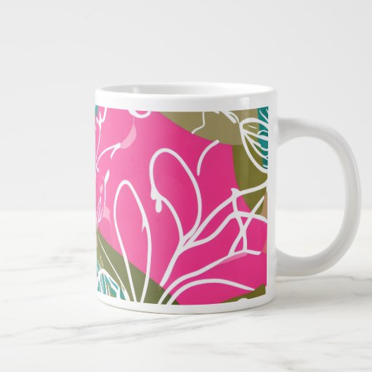 熱帯水色プロテアフラワー ジャンボコーヒーマグカップ (右)