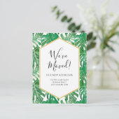 熱帯水色引っ越し案内はがき ポストカード (スタンド正面)