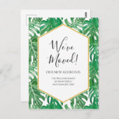 熱帯水色引っ越し案内はがき ポストカード (正面/裏面)