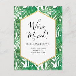 熱帯水色引っ越し案内はがき ポストカード