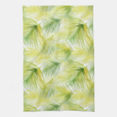 熱帯水色葉 キッチンタオル (縦)