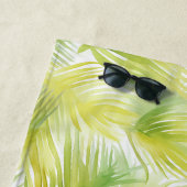 熱帯水色葉 ビーチタオル (インサイチュ)