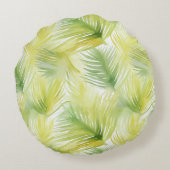 熱帯水色葉 ラウンドクッション (裏面)