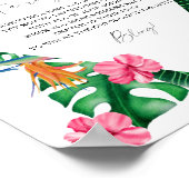 熱帯水色 – ゲームにリングを置く ポスター (角)