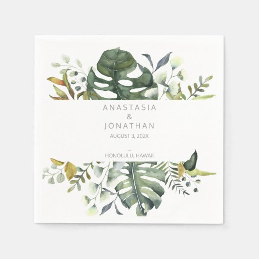 熱帯水色 スタンダードカクテルナプキン (正面)