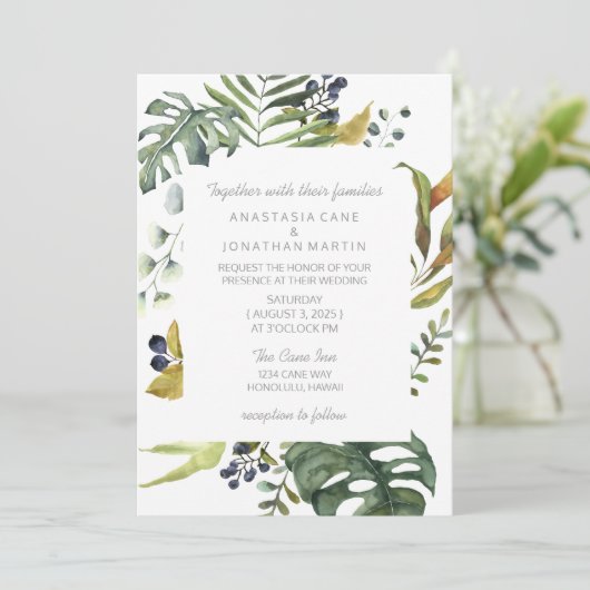 熱帯水色 招待状 (スタンド正面)