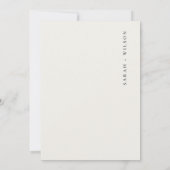 熱帯沿岸のヤシの木が日付カードを保存 サンキューカード (裏面)