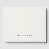 熱帯沿岸のヤシの木の水の色結婚の ゲストブック (裏面)