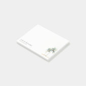 熱帯沿岸のヤシの木の水色ブルーグリーン ポストイット (アングル)