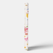 熱帯沿岸の手描き花と貝殻名 Case-Mate iPhoneケース (裏面 / 右)