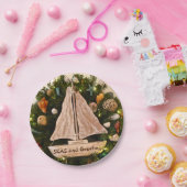 熱帯沿岸の「SEASとグリーティング」クリスマス ペーパープレート (パーティー)