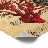 熱帯沿岸サンゴ貝類の海馬 ポスター (角)