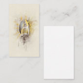 熱帯沿岸ビーチシーシェル水色 名刺 (正面/裏面)