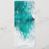 熱帯沿岸ビーチ結婚式ビュッフェメニュー メニュー (裏面)